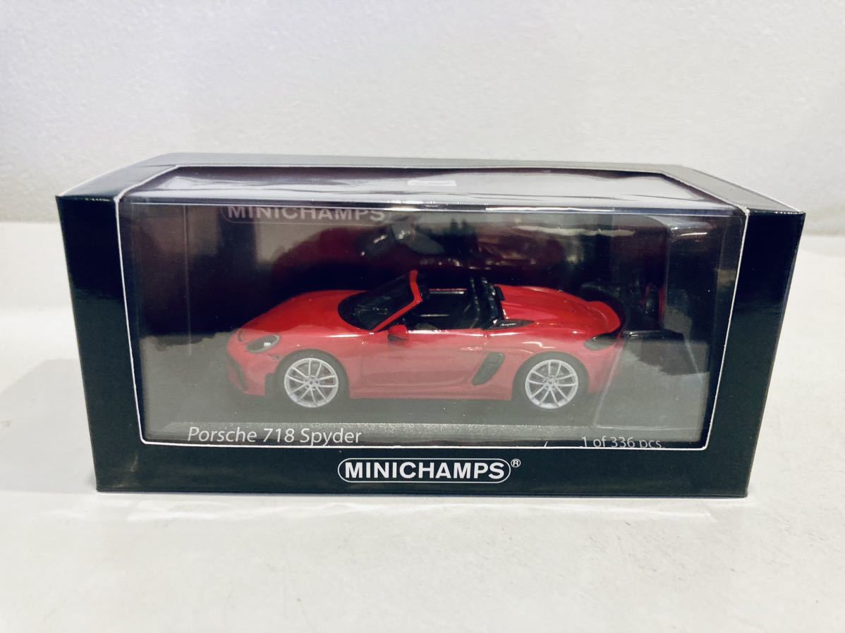 【送料無料】1/43 Minichamps Porsche ポルシェ 718 Spyder (982) 2020 Red_画像4