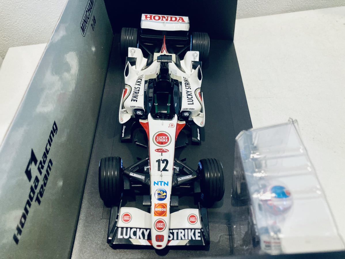 【送料無料】1/18 Minichamps Honda Racing F1 ホンダ RA106 #12 J.バトン Japanese GP 2006 タバコ仕様_画像8