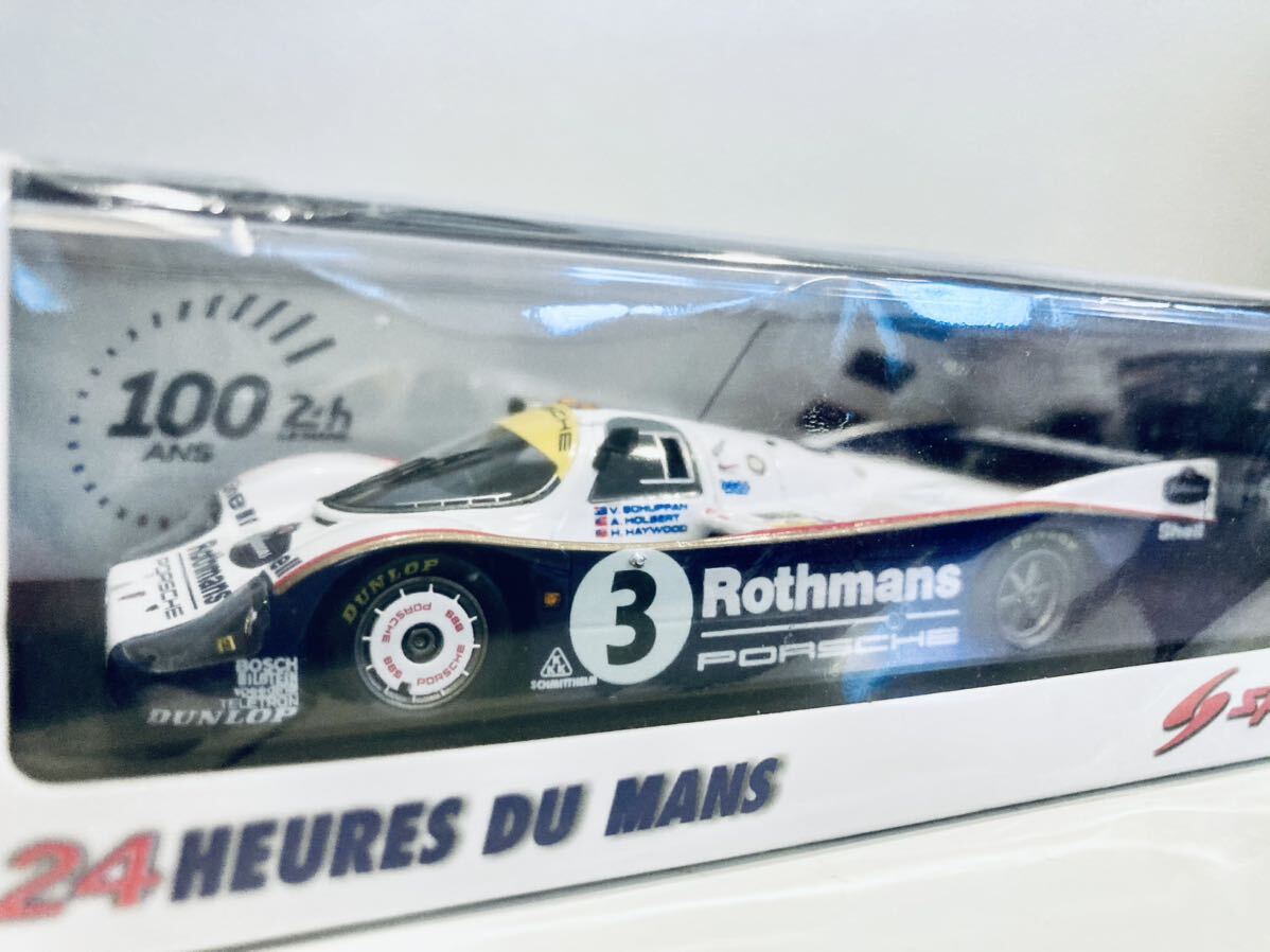 【送料無料】1/43 Spark Porsche AG ロスマンズ ポルシェ 956 #3 V.シュパン-H.ヘイウッド-A.ホルバート Winner Le Mans 1983 タバコ仕様