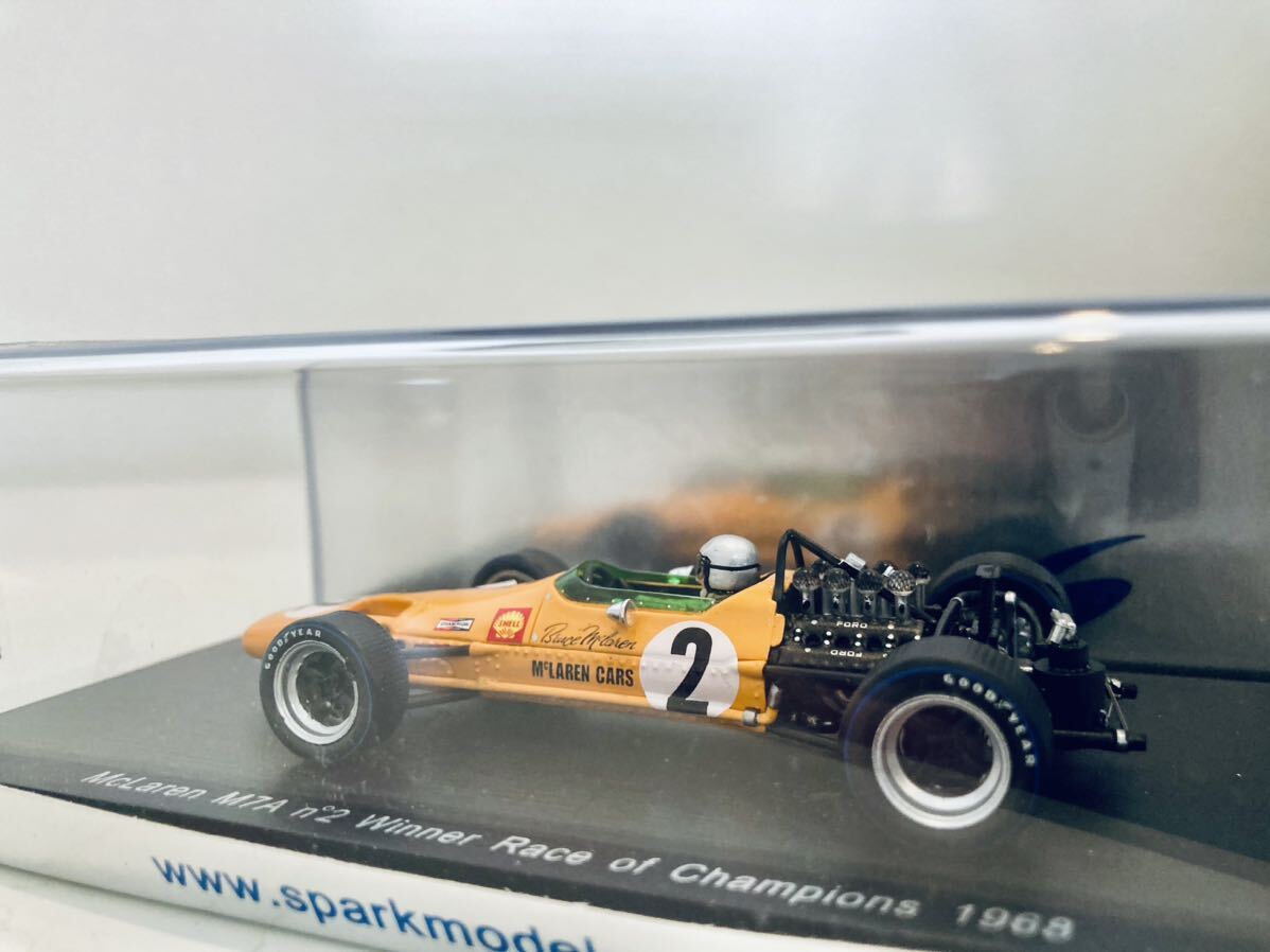 【送料無料】1/43 Spark Mclaren マクラーレン M7A #2 B.マクラーレン Winner Race of Champions 1968_画像2