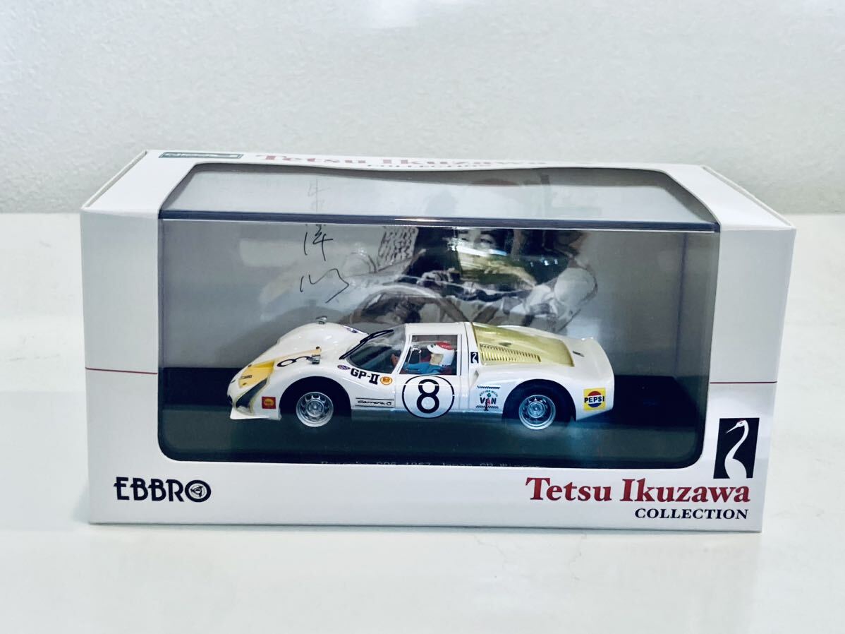 【送料無料】1/43 EBBRO Tetsu Ikuzawa ポルシェ 906 #8 生沢徹 Winner 日本グランプリ 1967 ドライバーフィギュア付の画像4