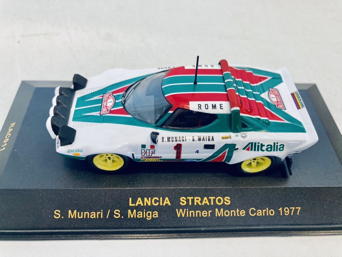 【送料無料】1/43 IXO Lancia Stratos ランチア ストラトス HF #1 S.ムナーリ Winner Rally Monte Carlo 1977_画像8