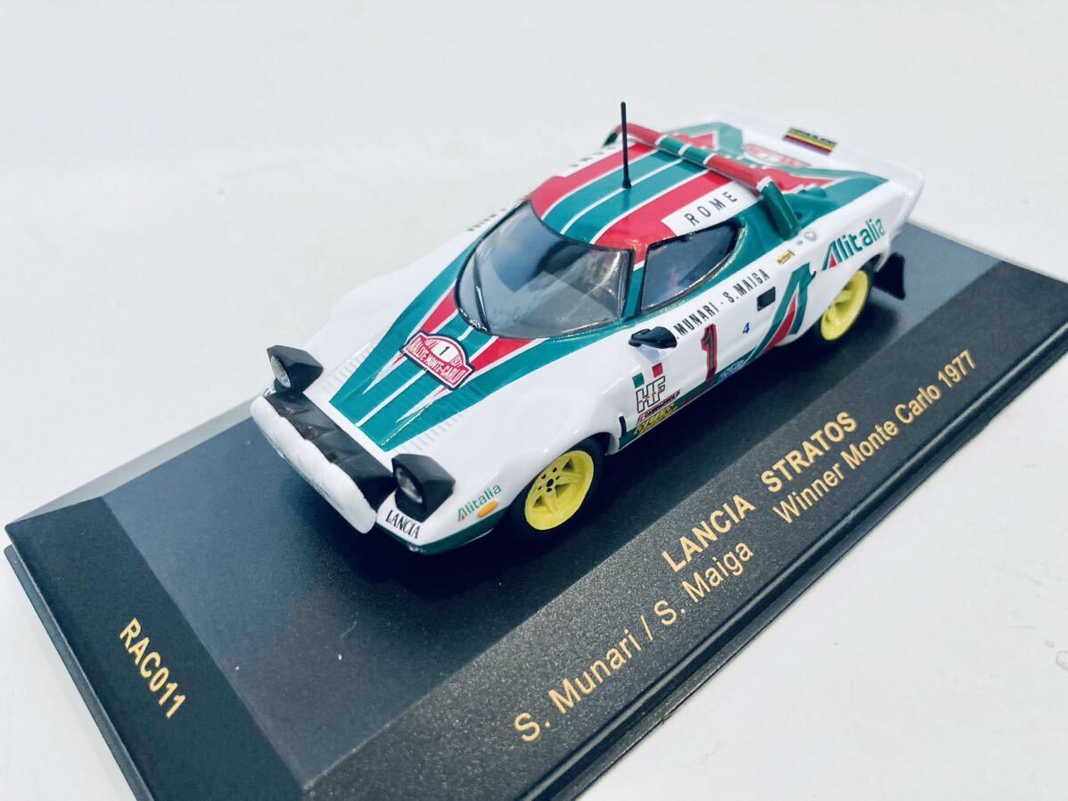 【送料無料】1/43 IXO Lancia Stratos ランチア ストラトス HF #1 S.ムナーリ Winner Rally Monte Carlo 1977_画像6