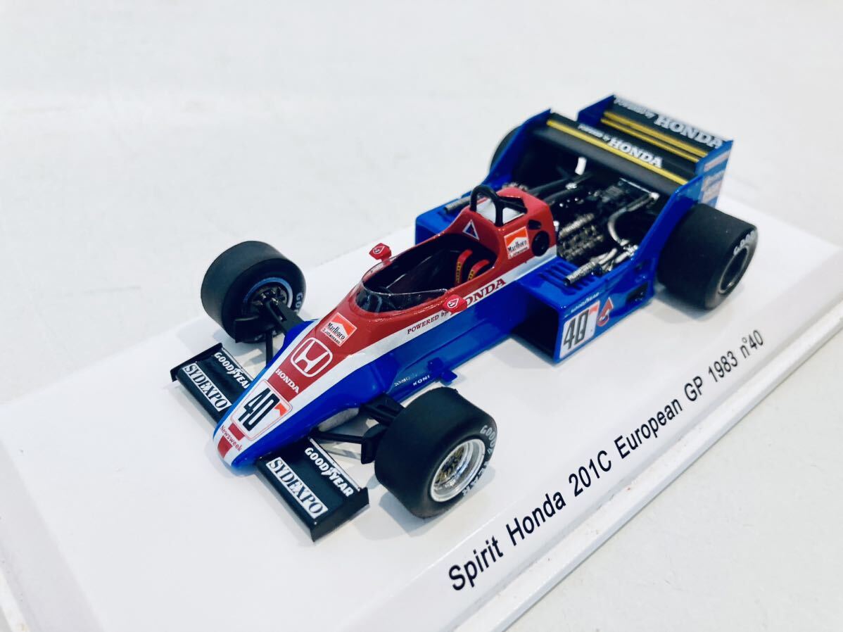 【送料無料】1/43 Reve (Spark) Spilit Honda スピリット ホンダ 201C #40 S.ヨハンソン European GP タバコ仕様_画像6