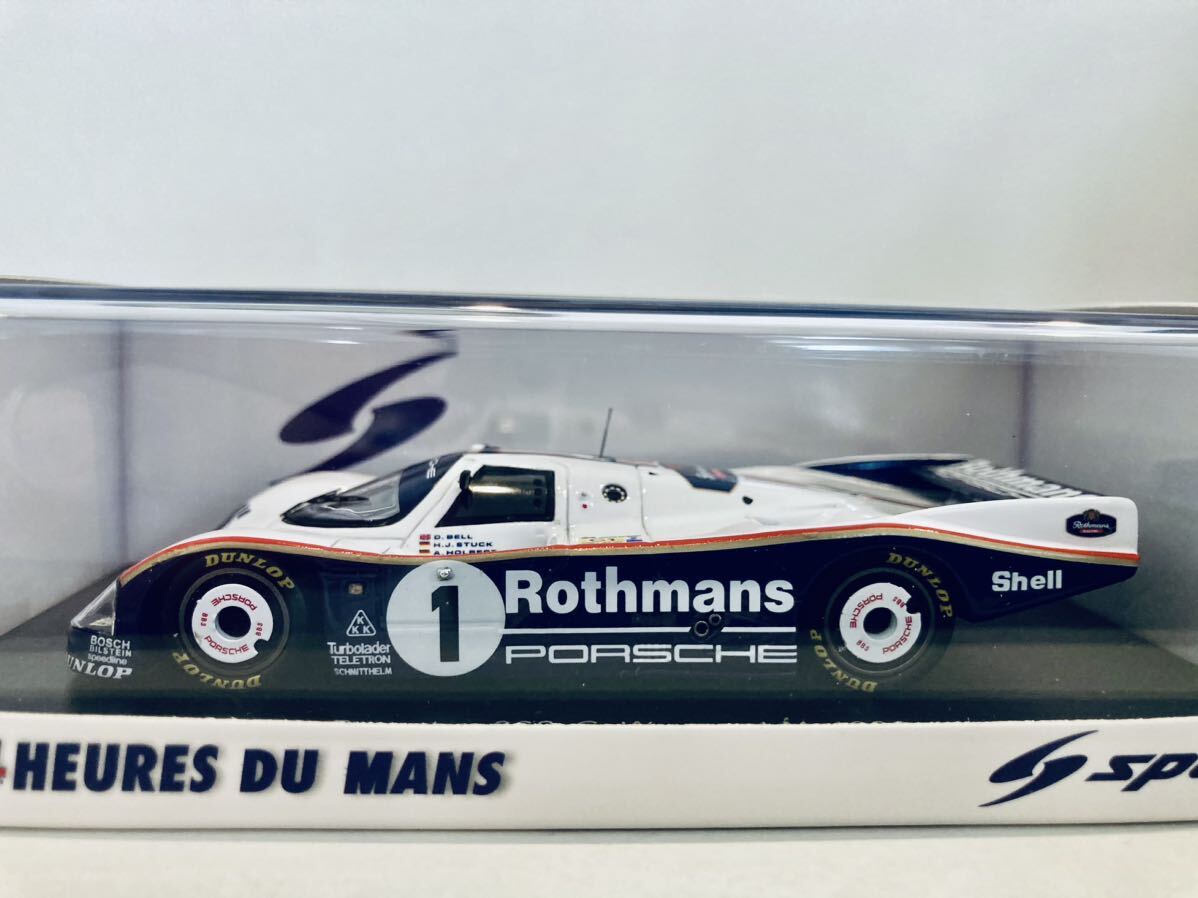 【送料無料】1/43 Spark Rothmans Porsche ポルシェ 962C #1 H.シュタック-D.ベル-A.ホルバート Winner Le Mans 1986タバコ仕様_画像5