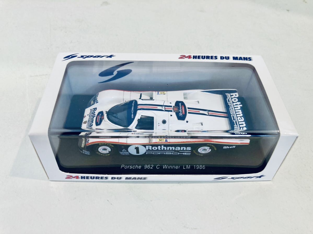 【送料無料】1/43 Spark Rothmans Porsche ポルシェ 962C #1 H.シュタック-D.ベル-A.ホルバート Winner Le Mans 1986タバコ仕様_画像3