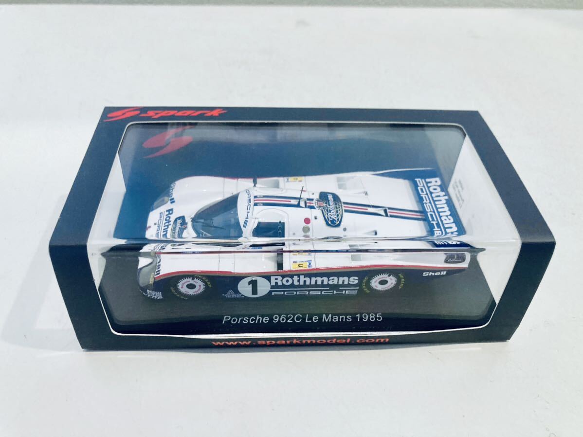【送料無料】1/43 Spark Rothmans Porsche ポルシェ 962C #1 J.マス-J.イクス-D.ベル Le Mans 1985タバコ仕様_画像3
