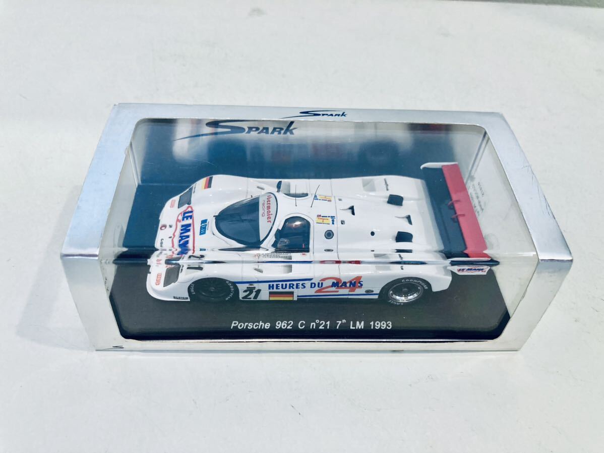 【送料無料】1/43 Spark Porsche ポルシェ 962C #21 J.Opperman-L.Kessel-F.O.Altenbach 7th Le Mans 1993_画像3