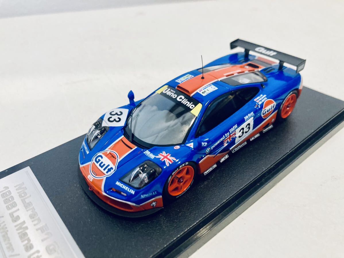 【送料無料】1/43 HPI MIRAGE MacLaren マクラーレン F1 GTR #33 Gulf Bellim-Weaver-J.J.Lehto Le Mans 1996の画像6