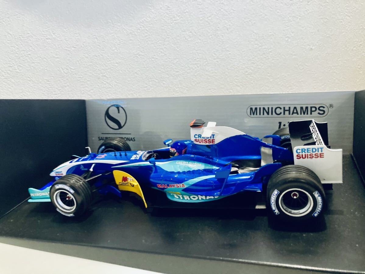 【送料無料】1/18 Minichamps Sauber ザウバー ペトロナス C24 #11 J.ビルヌーブ 2005の画像2