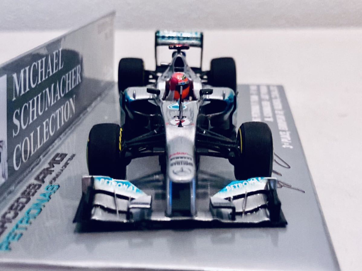 【送料無料】1/43 Minichamps Mercedes AMG F1 メルセデス W03 #7 M.Schumacher シューマッハー LAST PODIUM 3rd Place Europian GP 2012の画像9