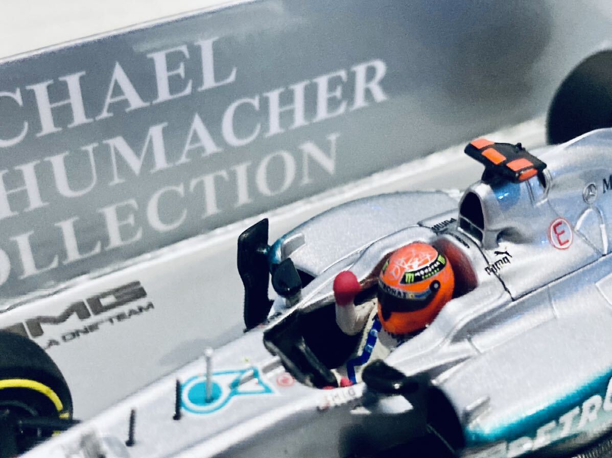 【送料無料】1/43 Minichamps Mercedes AMG F1 メルセデス W03 #7 M.Schumacher シューマッハー LAST PODIUM 3rd Place Europian GP 2012の画像8