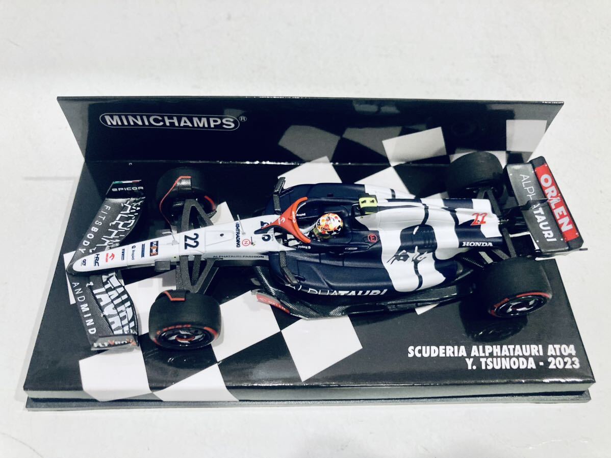 【送料無料】1/43 Minichamps アルファタウリ ホンダ RBPT AT04 #22 角田裕毅 2023_画像8