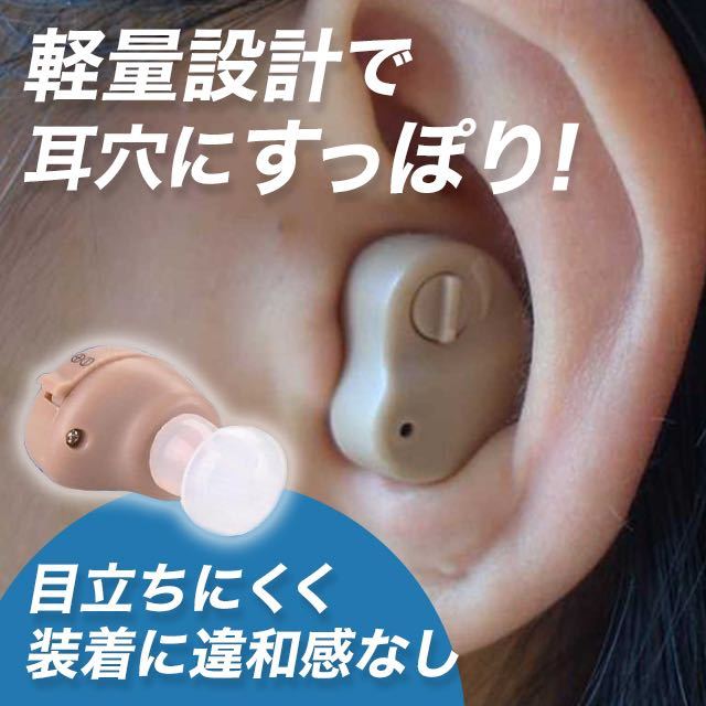 集音器 補聴器 電池式 電池付き イヤープラグ プレゼント 特価 限定_画像2