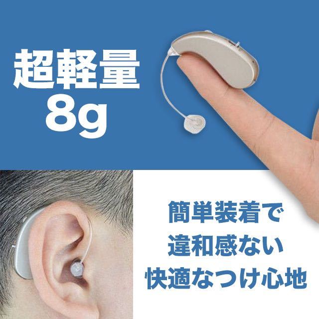 集音器 高齢者 補聴器 USB充電式 両耳兼用 軽量モデル シルバー 限定価格 SALE 限定価格_画像3