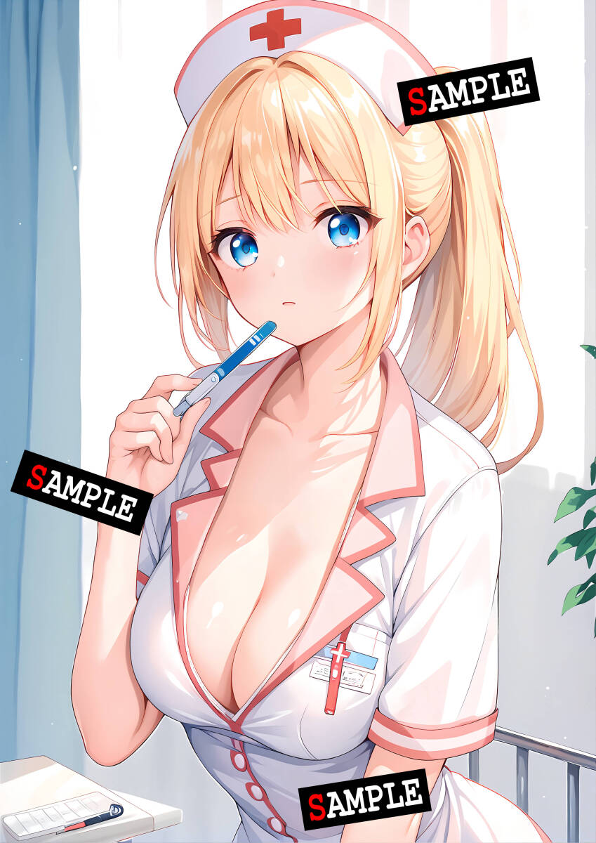 ZNN-1901 A4 ナース 看護師 看護婦 高品質 ストーリー 巨乳 同人 かわいい おっぱい 美人 美少女 イラスト アニメ オリジナル ポスター_画像1