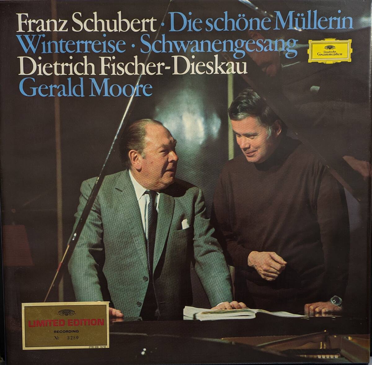 輸入LP盤 ディートリッヒ・フィッシャー＝ディースカウ/ジェラルド・ムーア Schubert 「美しき水車屋の娘」「冬の旅」「 白鳥の歌」(4LP)