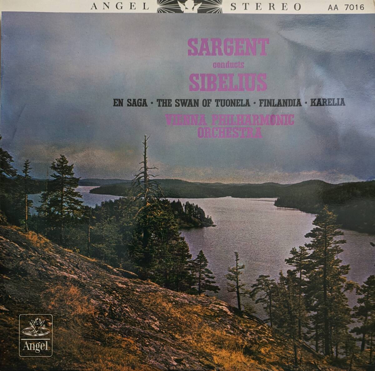 初期LP盤 /マルコム・サージェント/Wienetr Phil　Sibelius 交響詩「フィンランディア」「トゥオネラの白鳥」「伝説」,組曲「カレリア」_画像1