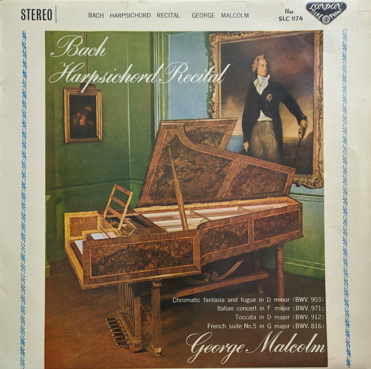 初期LP盤 ジョージ・マルコム　Bach「半音階的幻想曲とフーガ」～「イタリア協奏曲」_画像1