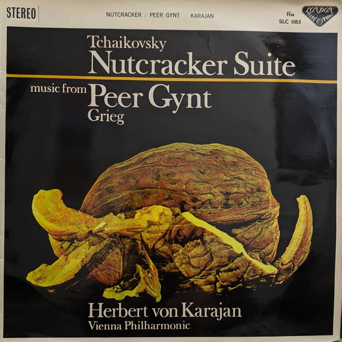 初期LP盤 ヘルベルト・フォン・カラヤン/Wiener Phil　Grieg 「ペール・ギュント」組曲 & Tchaikovsky バレエ組曲「くるみ割り人形」_画像1