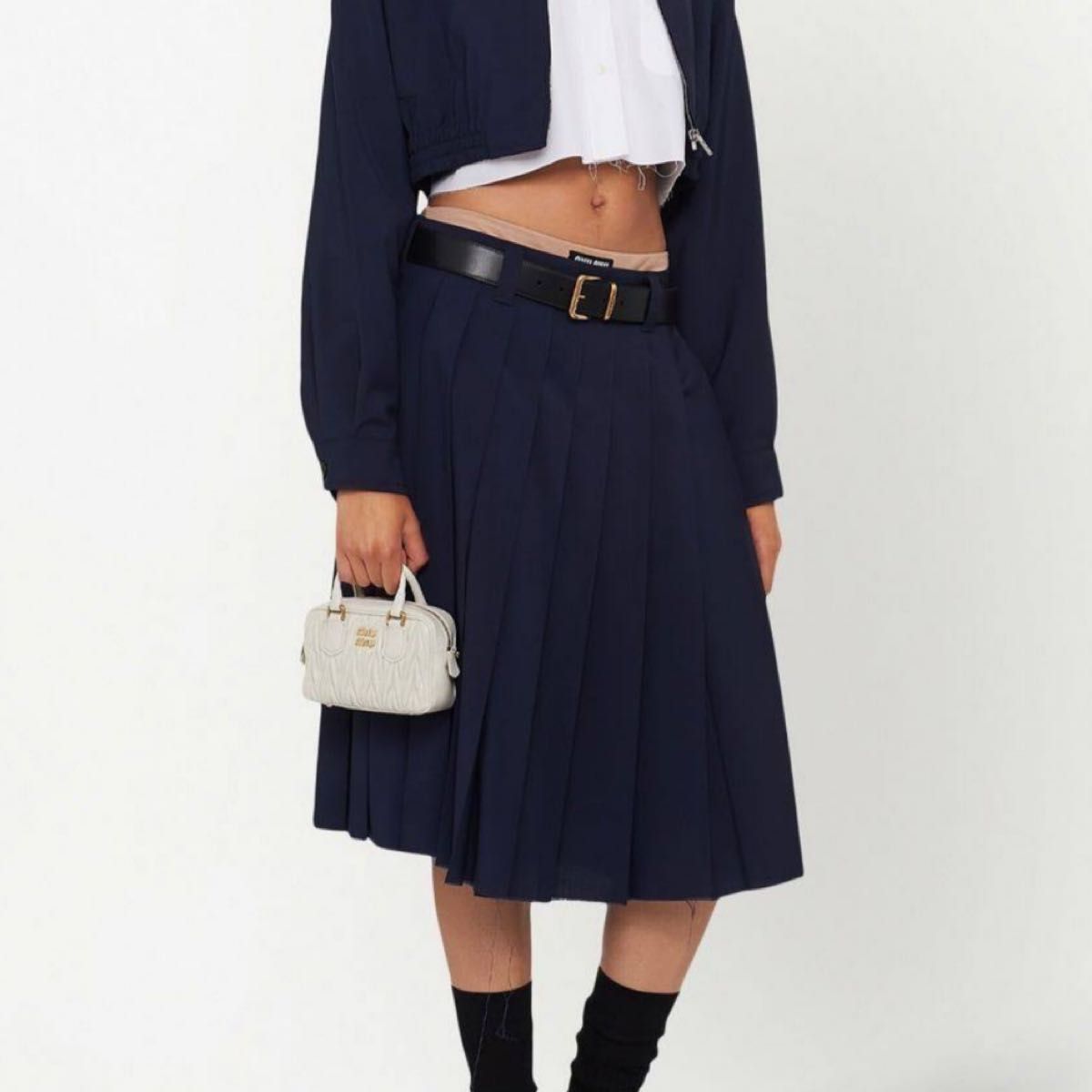 miumiu プリーツスカート ネイビー 38|Yahoo!フリマ(旧PayPay miumiu プリーツスカート ネイビー 38|Yahoo!フリマ(旧PayPay