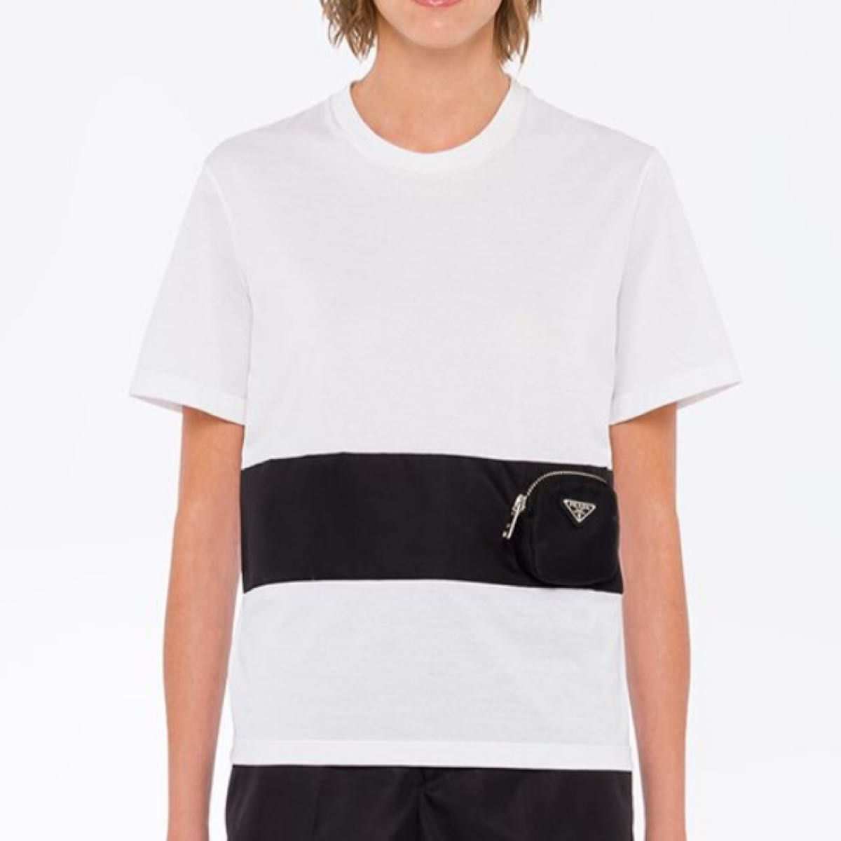 新品 PRADA ナイロンポーチ ドッキング Tシャツ XS|Yahoo 新品 PRADA ナイロンポーチ ドッキング Tシャツ XS|Yahoo