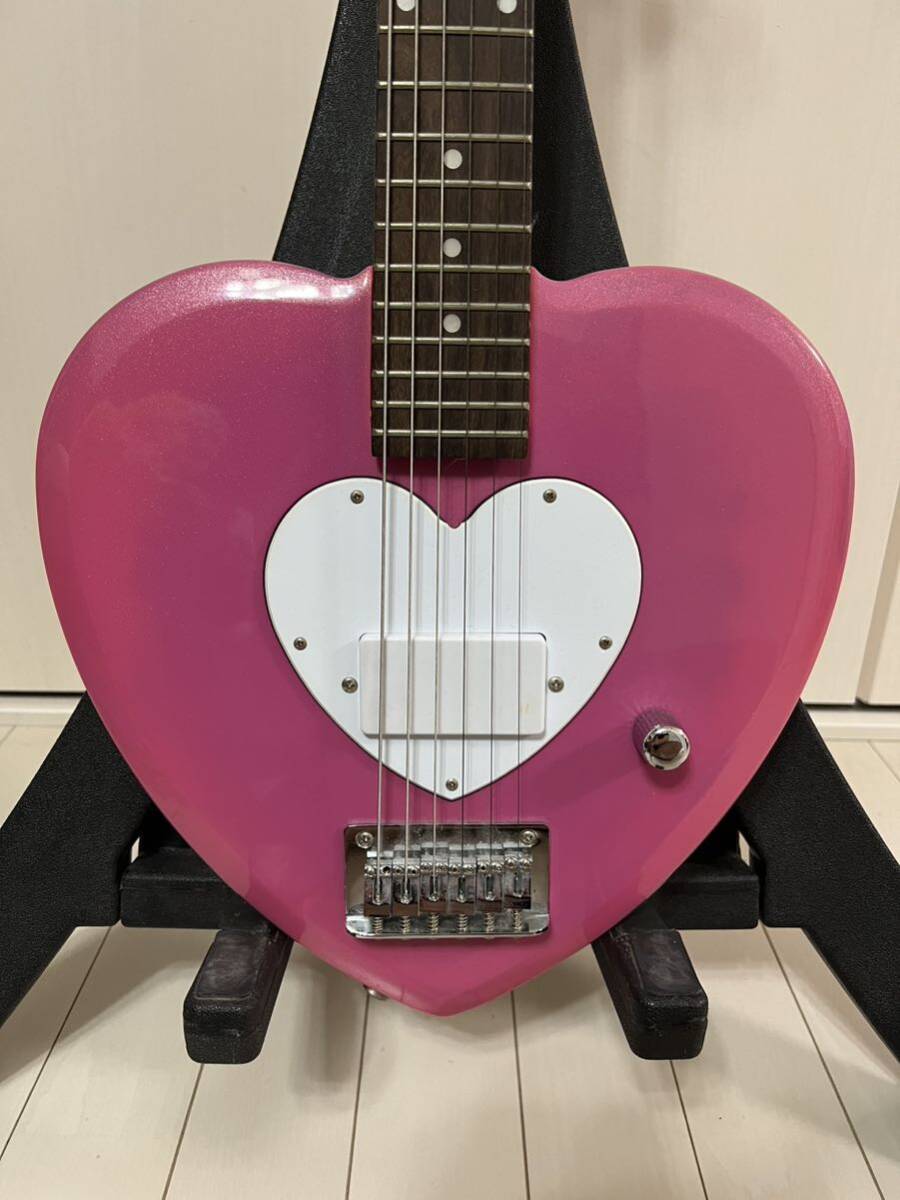 【美品中古】Daisy Rock デイジーロック Heart breaker エレキギター ソフトケース付 レア品 ハート型ギターの画像2