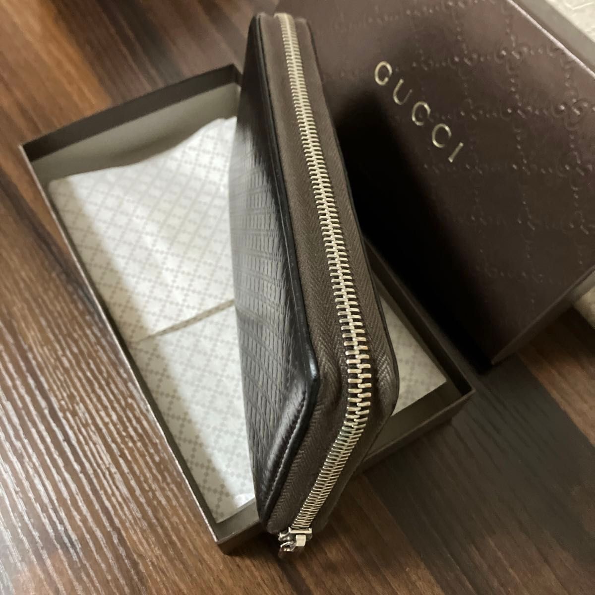 GUCCI(グッチ) ディアマンテ ラウンドファスナー 長財布