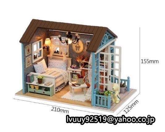 ドールハウス ミニチュアハウス 部屋 手作り DIY おもちゃ 家具キット コレクション ディスプレーの画像5