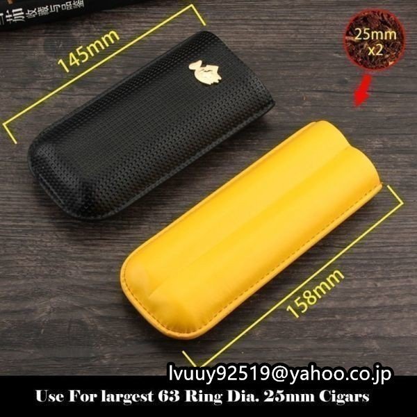  leather cigar case hyumi doll portable pocket travel hyumi doll box storage leaf volume tube holder 