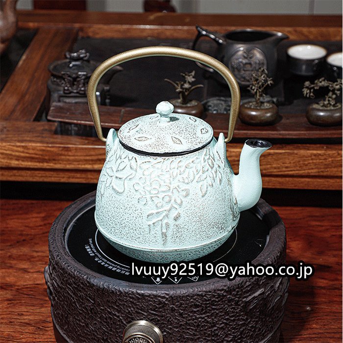 茶道具 鋳鉄製 未塗装鉄器 提梁壺 大容量 ティーポット純粋な手水を沸かして茶を煮る茶具_画像4