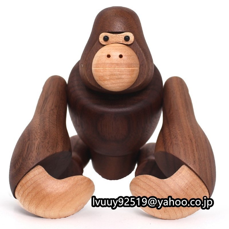 クリエイティブ 木製リラ ゴ 工芸品 ■ 木製の置物ア リ フィギュアインテ 家具 装飾 ギフト 室内装飾
