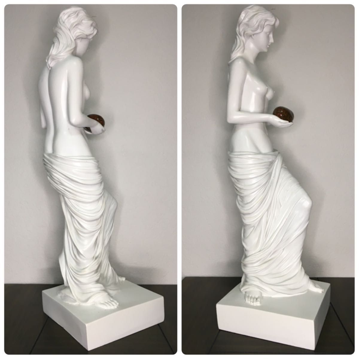 球を持つ女性像　西洋彫刻　西洋美術　銀座トップアート作品　匿名配送　送料無料