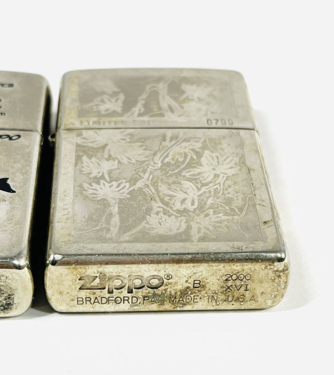 ◇1円 ★ Zippo ジッポ ライター9個セット シルバージッポー メンズ 喫煙グッズ まとめ売り アンティーク含む_画像6