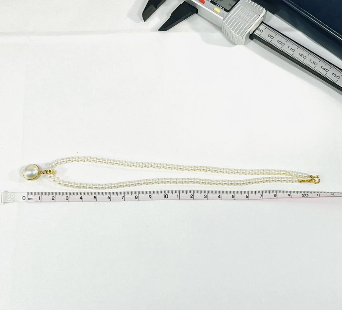 ◇1円 ★ K18 田崎真珠 TASAKI パール ネックレス 真珠ネックレス ケース入り 刻印の画像8