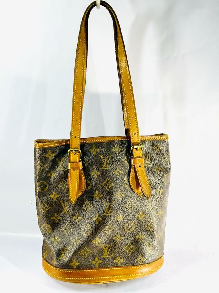 ◇1円 ★ LOUIS VUITTON ルイヴィトン モノグラム ヴィトン プチバケット M42238 ショルダートートバッグ used_画像8