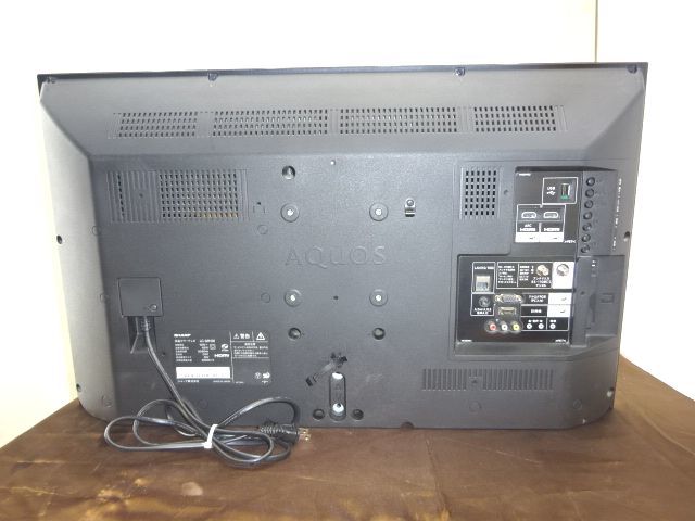 ⑪SHARP 16年 32V型 液晶テレビLC-32H30 パーツ不足 台、金具、リモコン無し USED品の画像5