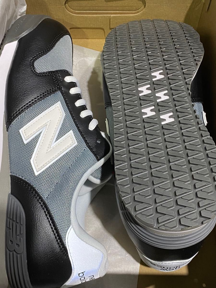 New Balance Portland　PL-281　ブラック　安全靴　ヒモ　　26.5㎝