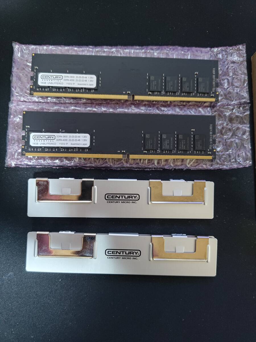 DIMM DDR4-3200 16GB × 2枚（合計 32GB）センチュリーマイクロ社製 CE16GX2-D4U3600H/4000H_画像3