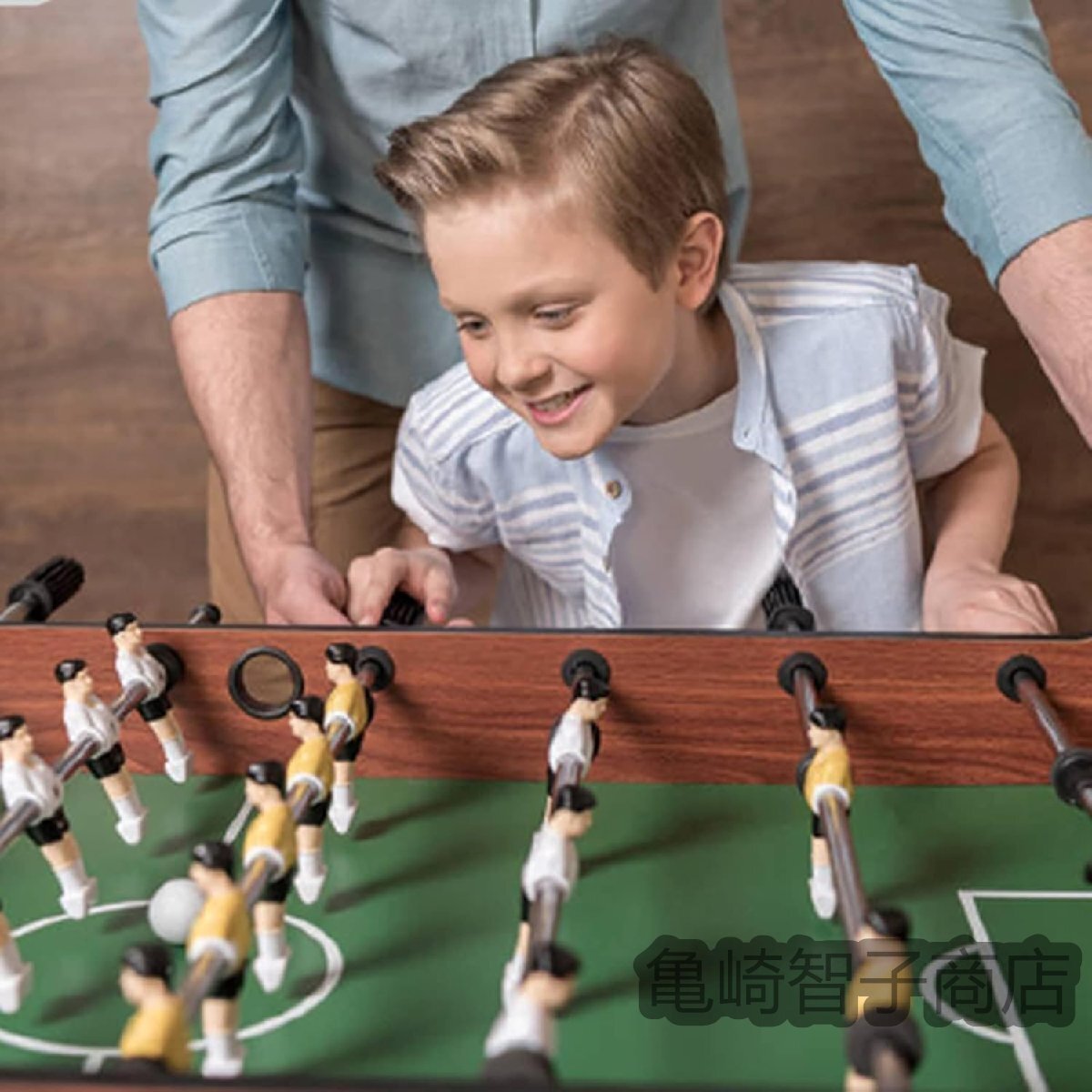 テーブルサッカー マルチプレイヤー木製サッカーテーブルゲーム、組み立てが簡単なテーブルサッカー、パーティーや家族向け_画像4