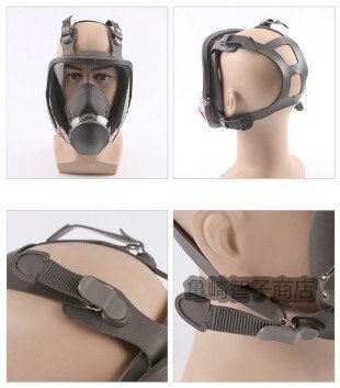 7 point set large size full-face 6800 gas mask . fog painting medical care safety protection .. vessel dust industry for Fit silicon 