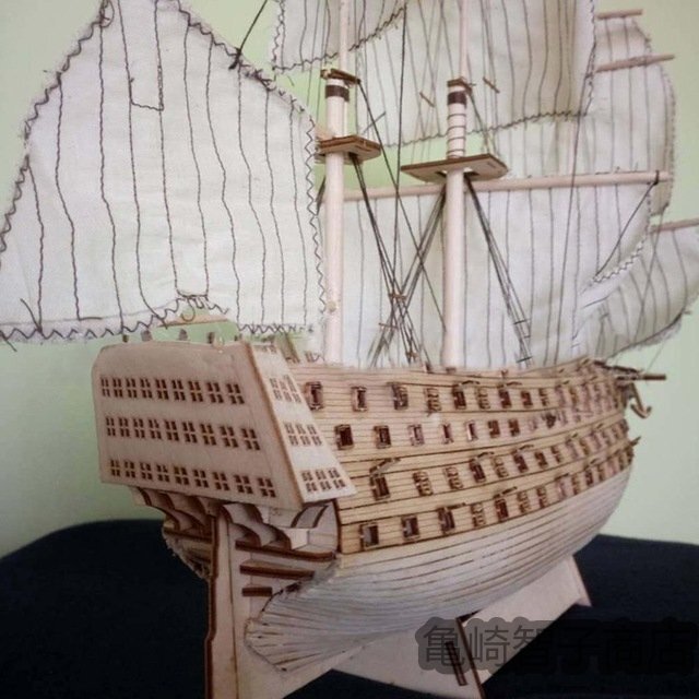 木製 海軍 帆船 組み立てるキット 木材 モデル Diy プラモデル_画像1