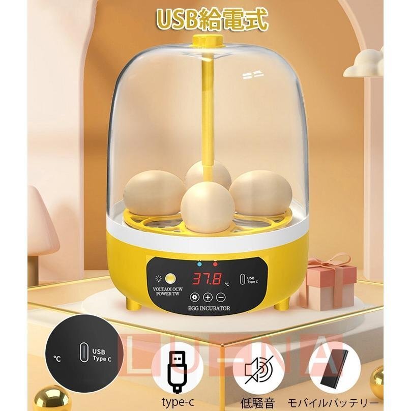  automatic . egg vessel automatic rotation egg in kyu Beta - inspection egg LED light automatic temperature control digital display .. proportion up small size birds exclusive use home use child education for 4 piece 