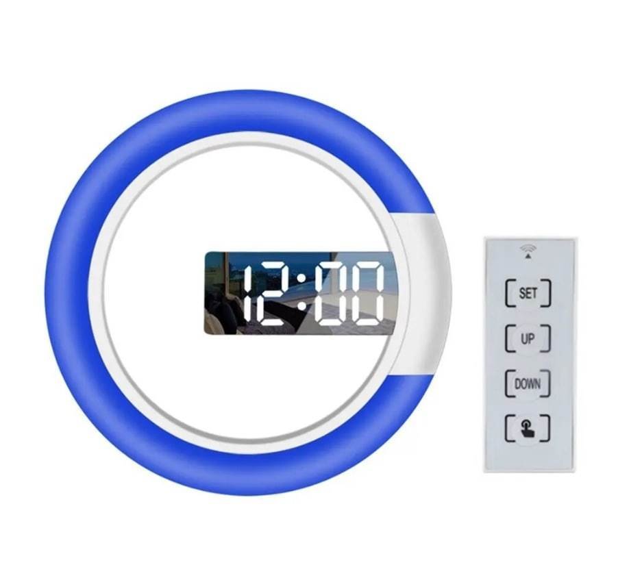 丸型3D LEDデジタル壁掛け時計 壁掛け時計 時計 オーナメント デジタル USB 目覚まし時計 インテリア 装飾 モダン_画像6