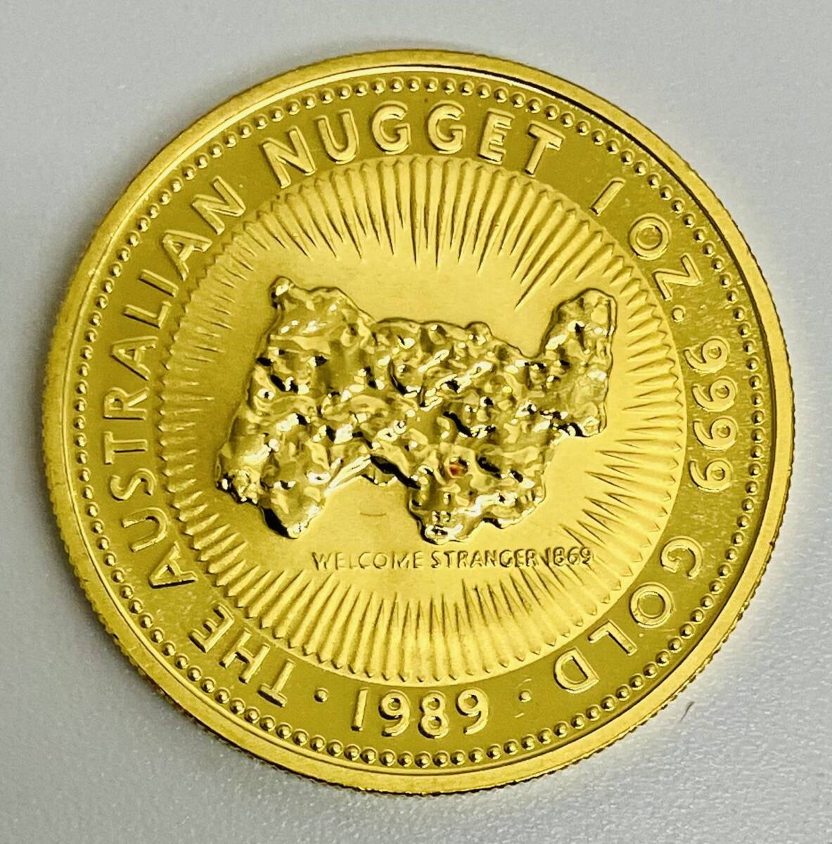 ★　純金　★　オーストラリア　ナゲット金貨　1989　★　純金貨幣　100ドル　1オンス　31.1ｇ　★　GOLD　999.9　★　K24　資産　金　★