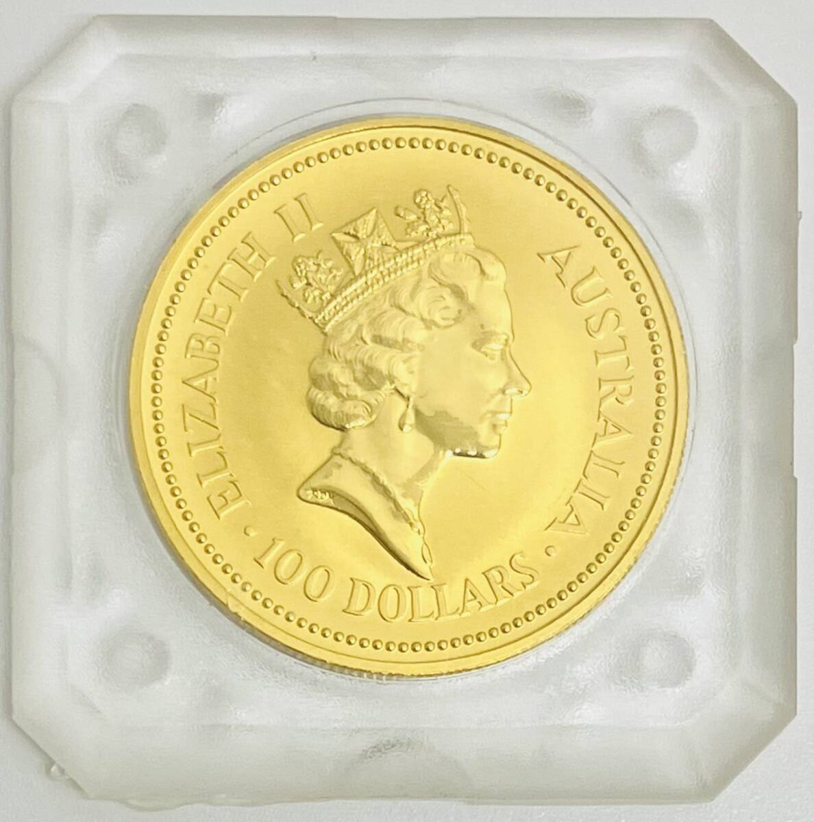 【2024年新作】 ★ 純金 ★ オーストラリア ナゲット金貨 1989 ★ 純金貨幣 100ドル 1オンス 31.1g ★ GOLD 999.9 ★ K24 資産 金 ★ 金製