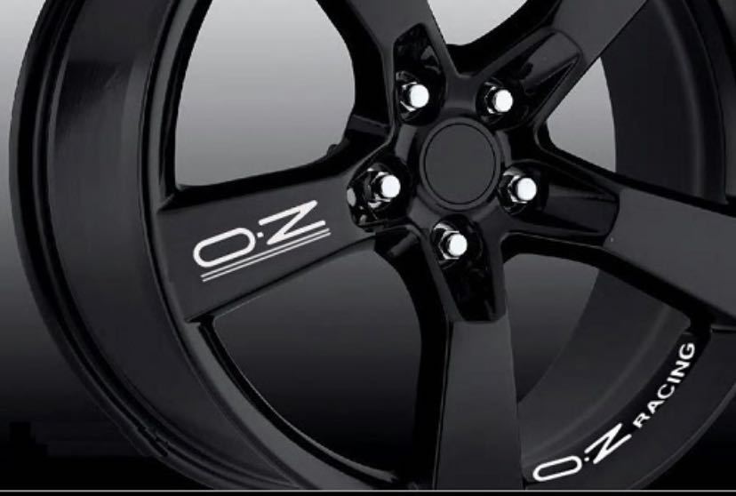 OZレーシング ホイールリムステッカーオーゼットレーシングカッティングステッカー車バイク 自転車レッド曲がり 8枚セット《レッド》_画像3