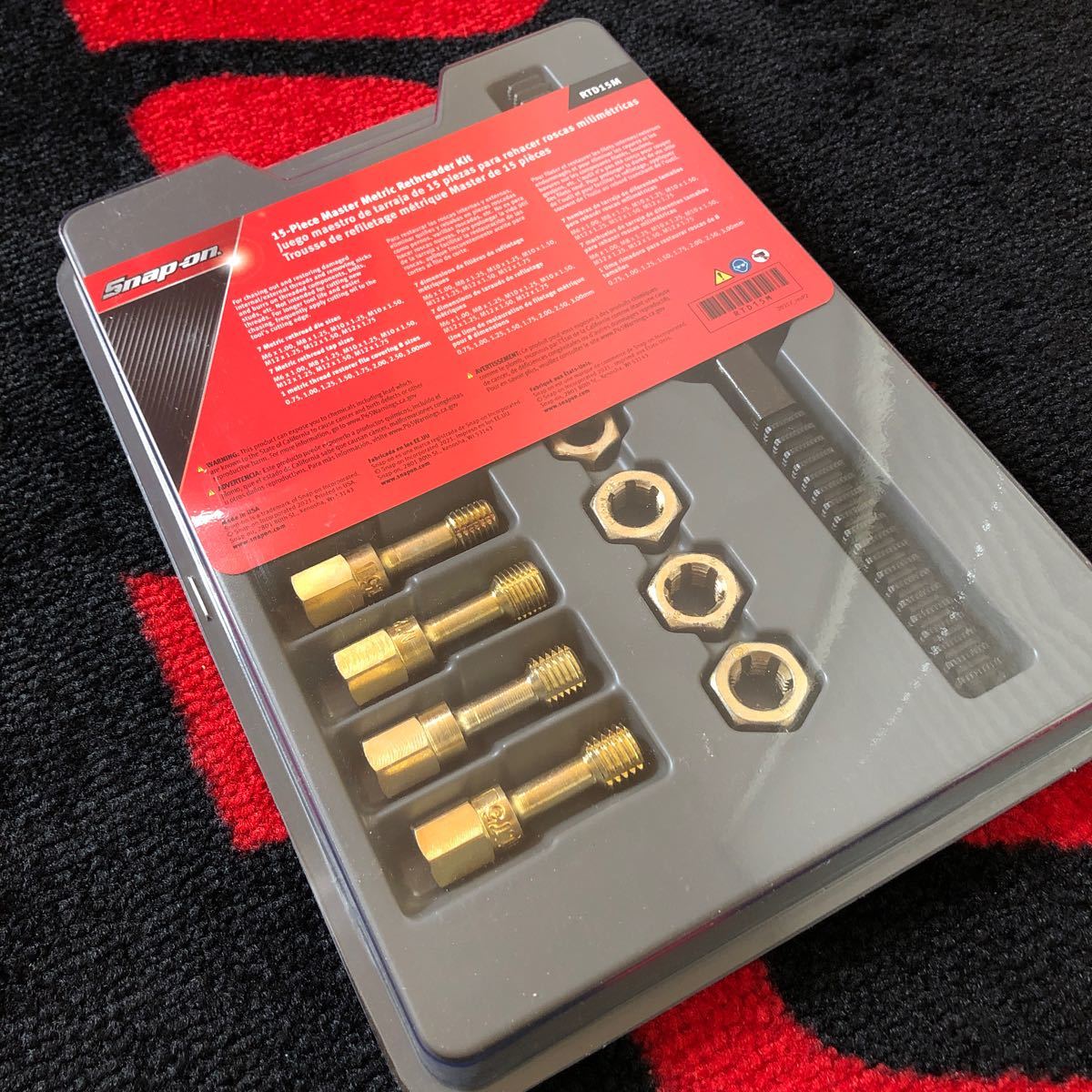  Snap-on screw mountain modification tap screw file attaching RTD15M Snap-on new goods unused screw mountain modification tool tapping die set 
