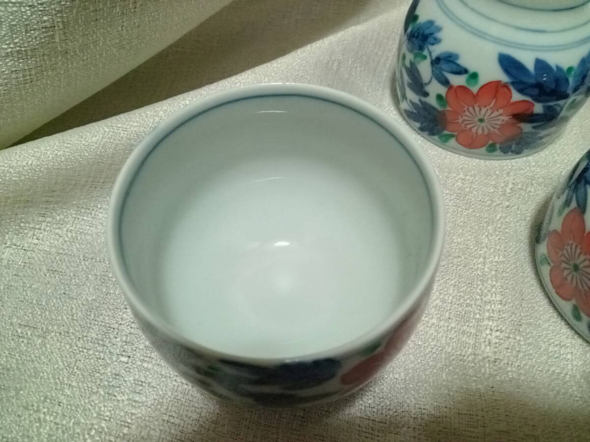 湯呑み茶碗　５客セット　胡窯　有田焼　美品_画像5