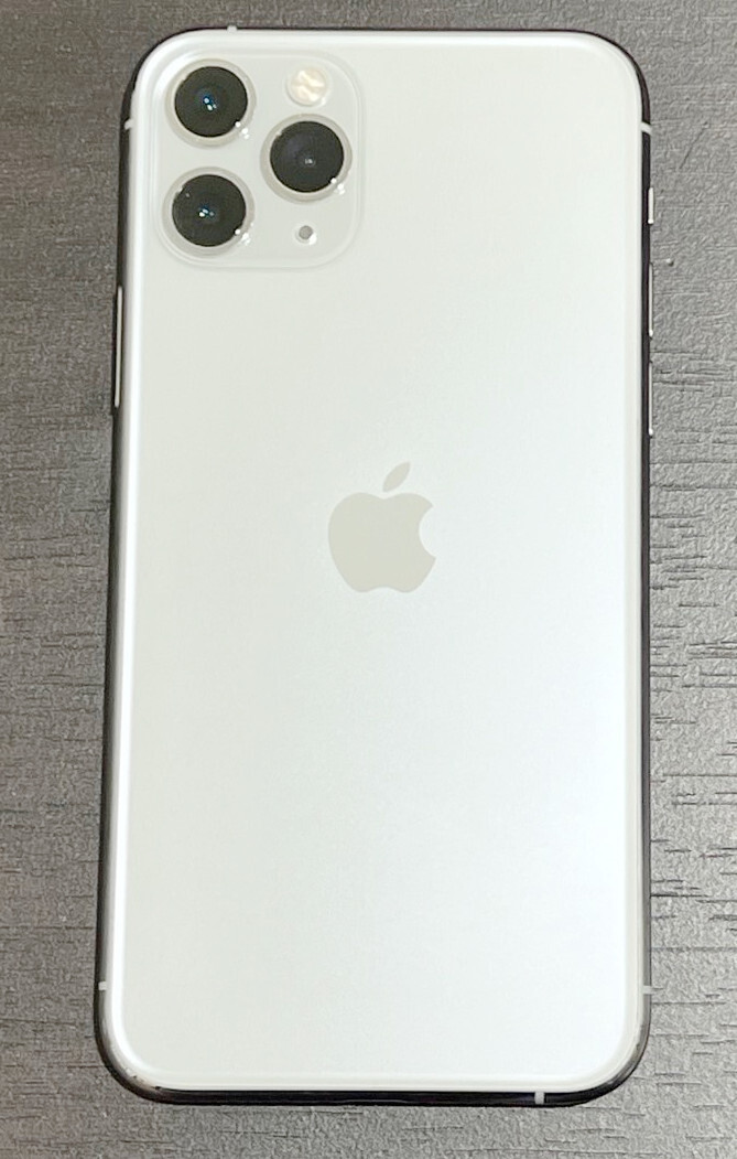 【送料無料】中古品 わけあり simフリー iPhone11 Pro 256GB シルバーの画像2